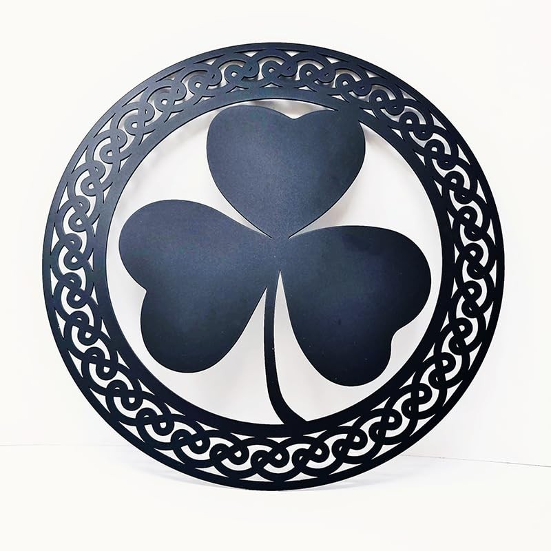 Exclusive Irish Shamrock Round Wall Hanging
