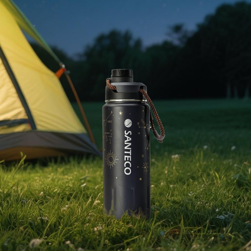 SANTECO Sports Bottle "KTWO" Series (Dark Blue)