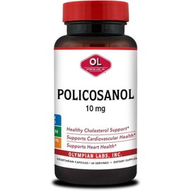 Olympian Labs Policosanol 10mg Vegetarian Capsules Supporting Heart and Circulatory Health - 60 C, 1개 / Olympian Labs Policosanol 10mg Vegetarian Capsules Supporting Heart and Circulatory Health - 60 C, 1개
