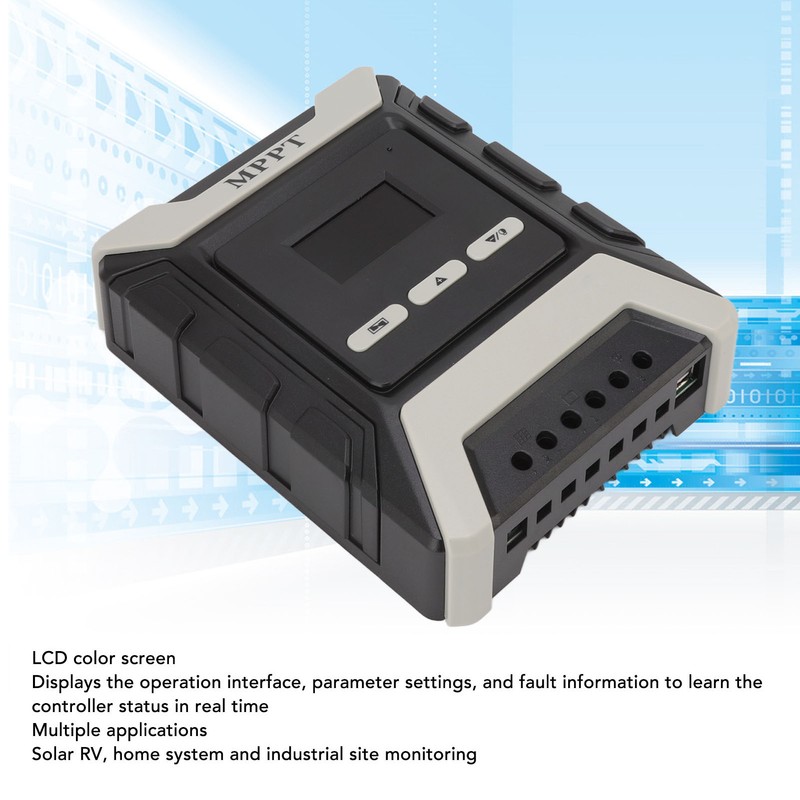 30A MPPT Solar Controller Wide Voltage PV System Solar Charge