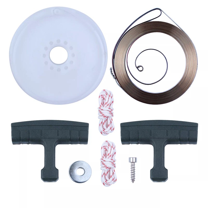 For Husqvarna Starter Pulley Handle Rope Recoil Spring For Husqvarna