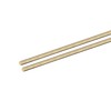 DMiotech 2Pack 2mm x 300mm, Brass Solid Round Rod, Brass