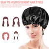2PCS Satin Sleep Cap,Adjustable Double-Sided Sleep Bonnet,Bonnet Cap for Sleep