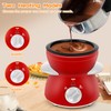 Mini Chocolate Melting Pot, Chocolate Fondue Fountain, 8.79OZ Warmer Machine