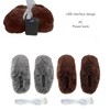 Electric Heating Slippers USB Plush Soft Inside Slip Resistance Warm
