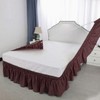 PiccoCasa Elasticated Bed Skirt Ruffled Bed Base Wrap Around Bed