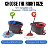 16 Pcs Spin Mop Replacement Heads, 360° Easy Wring Spin