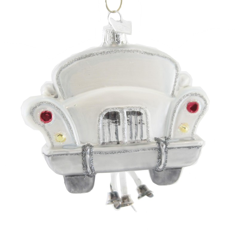 Kurt Adler NB1540 Noble Gems Just Married Car Ornament, 4-inch