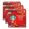 Starbucks Coffee K-Cup Pods, Holiday Blend, Medium Roast with Notes
