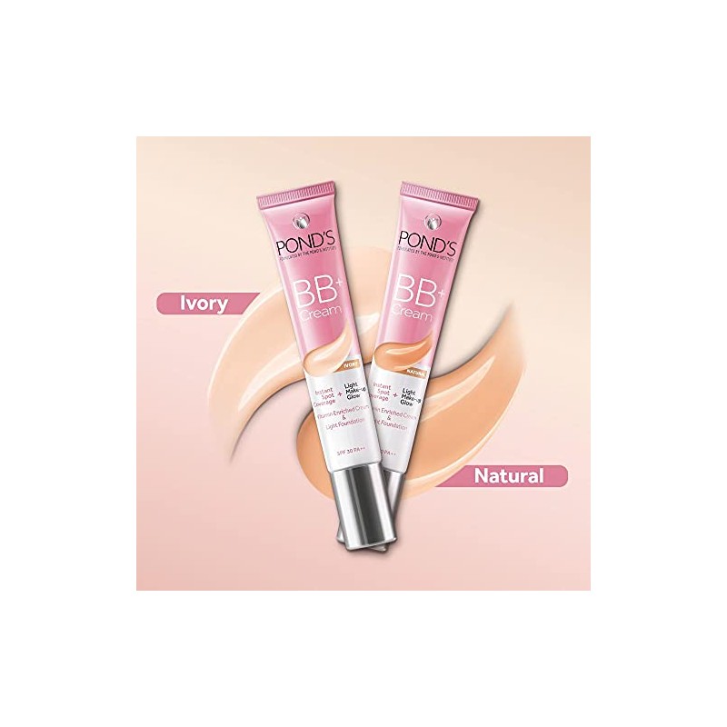 POND'S BB+ - Sombra natural, cobertura de luz con SPF
