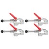 4Pcs GH301AM Toggle Clamp, PushPull Quick Release Horizontal, Fixed Lock