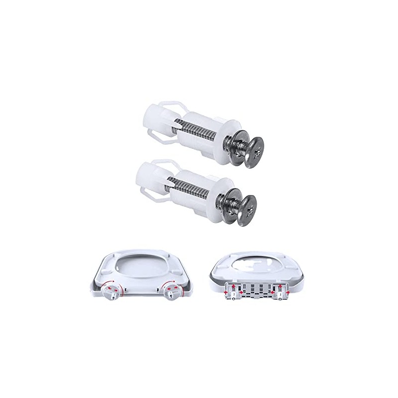 2 piezas de tornillos para asiento de inodoro de fijación