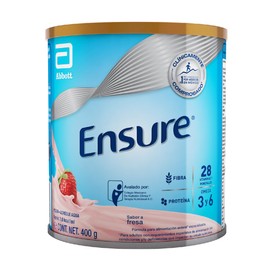Ensure Clásico - en Polvo Sabor Fresa, 400g, Alimentación Especializada con Vitaminas, Proteínas y Prebióticos, Clínicamente Probado