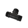 PP Threaded Fitting Screw Fitting T-Piece Black PN10 Fittings AG