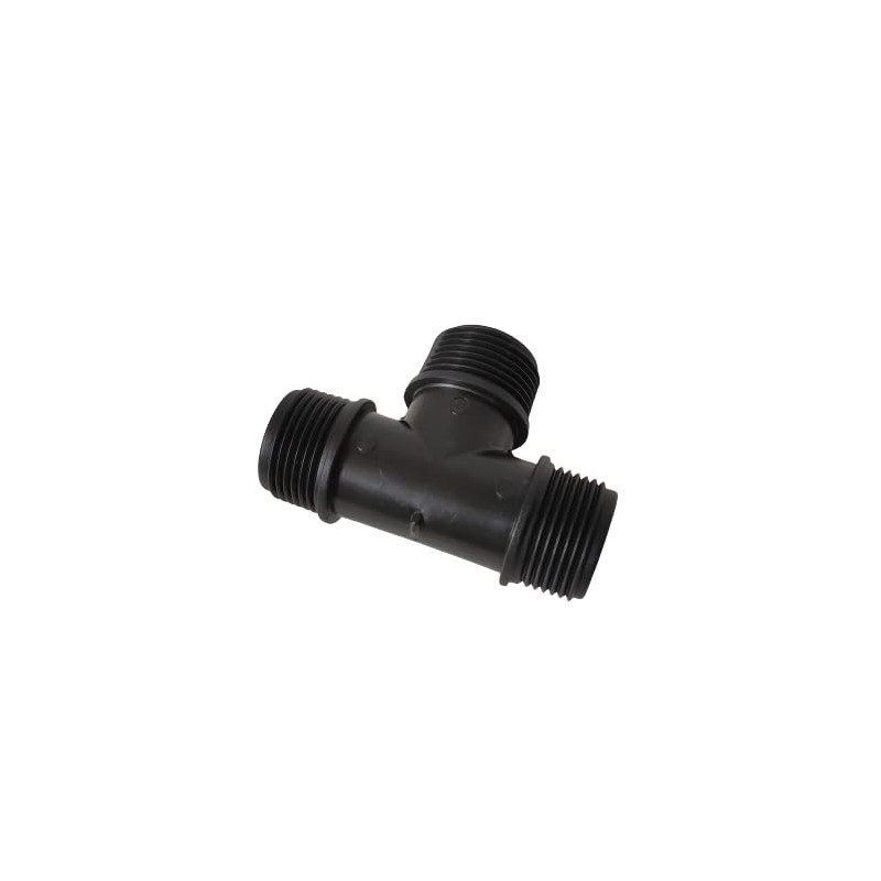 PP Threaded Fitting Screw Fitting T-Piece Black PN10 Fittings AG