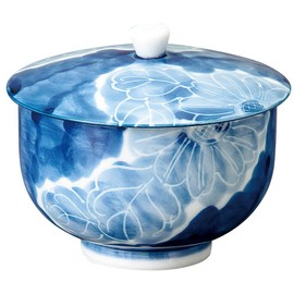 Someho Kiln 502-28-113 Hot Water Only, Chrysanthemum Leaves, Dark Lid, Sencha Tea, φ3.1 x 3.0 inches (7.8 x 7.5 cm)