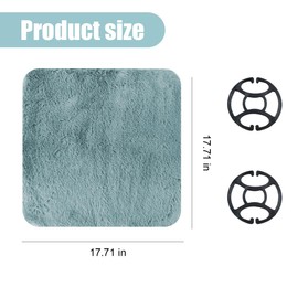 LHDOS Sheepskin Car Seat Cushion, Soft Comfort Winter Driver Seat Cover, Fluffy Faux Fur Front Seat Pad, Car Seat Protector Pad for Office Chair, Universal Interior Accessory for Car SUV Truck (Grey)