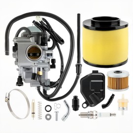 GoaMotors Carburetor Kit 16100-HN0-A00 for Honda Rancher 350 TRX350 FM/TM/TE/FE 2000-2006, Replace #16100-HN0-A02 16100-HN0-672 16100-HN5-672 16100-HN5-M41 16100-HA0-305 16100-HM3-L01