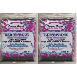 Celebrate Your Special Day with Your Centerpieces Accented with These Beautiful Cosmo Beads Brand Water Gelly Balls (Black, 16 Ounce)