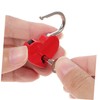 Angoily 3sets Heart Shaped Keyed Padlock Locks for Jewelry Boxes