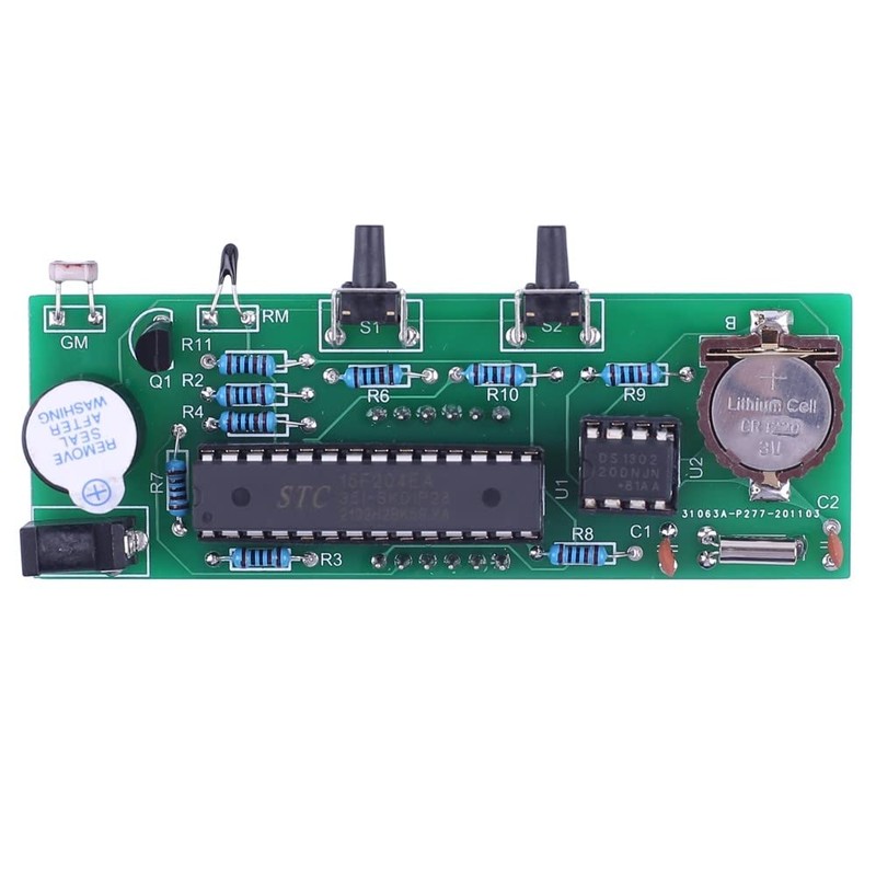 DONGKER Clock Kits, 4-Digit DIY Digital LED Clock Kit with
