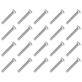 M3.5 x 50mm Long Electrical Machine Screws for Light Switch Plug Socket - 20