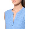 NIC+ZOE Women's Rumba Linen Throw ON Dress, Blue Mix