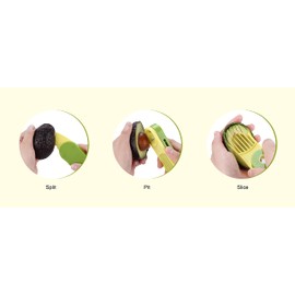Vila KuChe 3 in 1 Avocado Slicer, Avocado Corer, Fruit Peeler, Avocado Slicer, Kitchen Helper, Foldable Picnic Tool