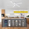 Ohniyou 52” Flush Mount Ceiling Fan with Lights, Remote &