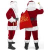 LETIME Santa Claus Costume for Men Adults 11 Pieces Professional
