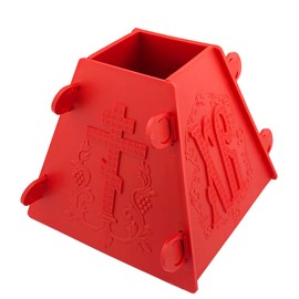 Alexandria Int Red Russian Pascha Paskha Easter Xb Plastic Cheese Mold 6 inch Width