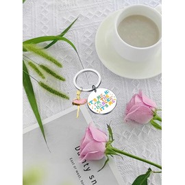 Inspirational Gifts Dancer Keychain for Women Dance Lover Encouragement Gifts for Dance Teacher Girls Teens Sisters Friends Motivational Gifts Dance Teams Christmas Birthday It's Me Hi I'm The Dancer