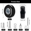 Pack of 4 Suitcase Wheels Replacement Wheels 50 x 18