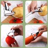 Professional Stainless Steel Vegetable and Fruit Peeler, Ergonomic Y-Shaped Design