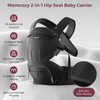 Momcozy Baby Carrier with Hip Seat, 2-in-1 Forward-Facing Carry for