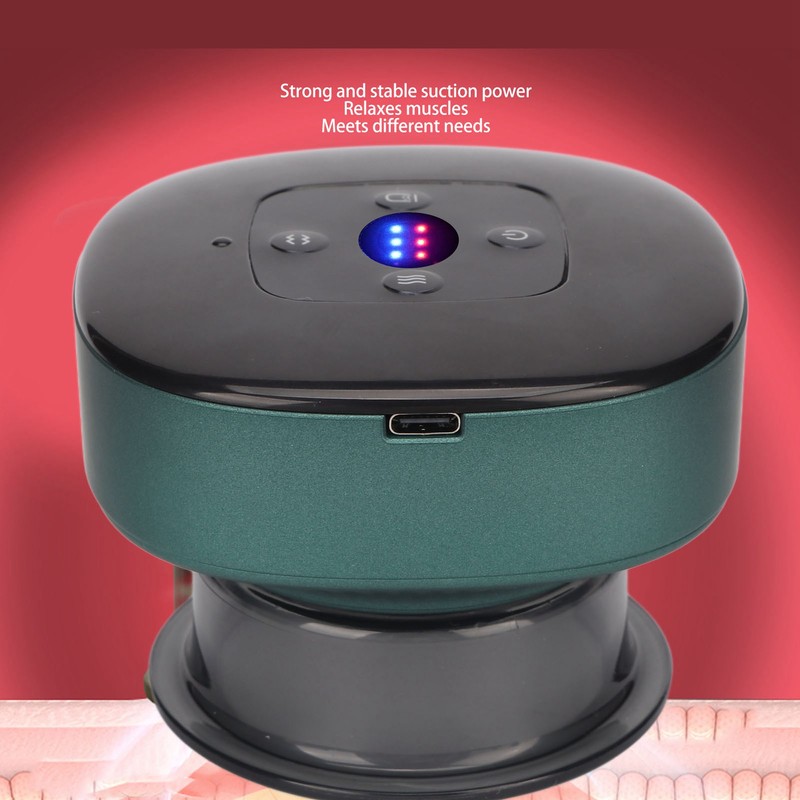 Electric Cupping Massager Machine Smart Heating 6 Levels Suction Rechargeable