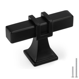 Lepatape 10 Pack Cabinet Knobs Black Dresser Drawer Knobs - Black Kitchen Cabinet Pulls T Bar Kitchen Hardware