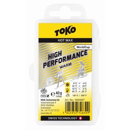 TOKO 5504029 Ski Wax Tune Up Supplies High Performance Cold 1.4 oz (40 g) Blue