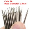 JINGLING 60Pcs 0.4-1.5mm Diamond Drill Bits Set Drilling Jewelry Lapidary