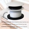 Westbrass D398RK-50 1-1/2" NPSM Coarse Thread Mushroom Tip-Toe Bathtub Drain