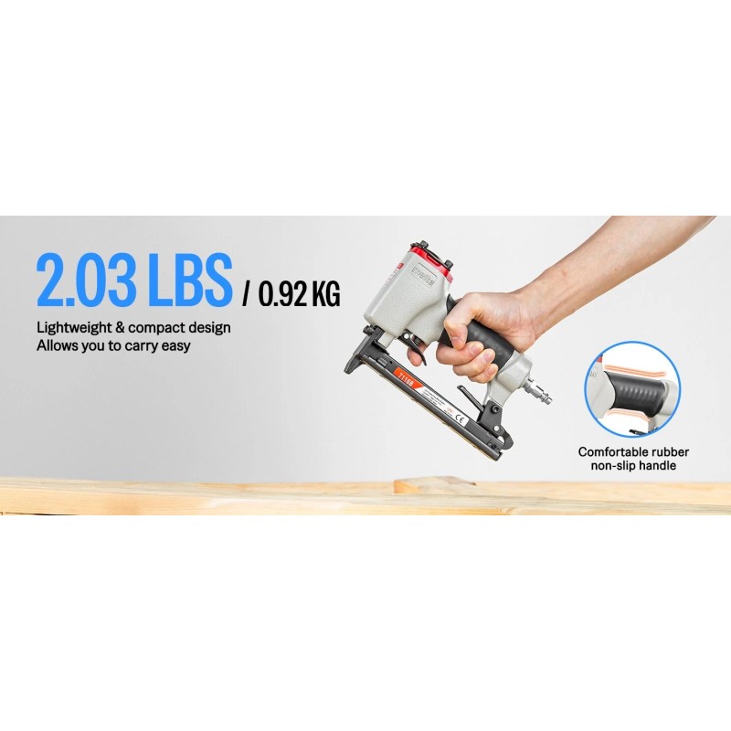 meite 7116B 22 GA3/8" Crown Pneumatic Staple Gun 1/4"- 5/8"Upholstery