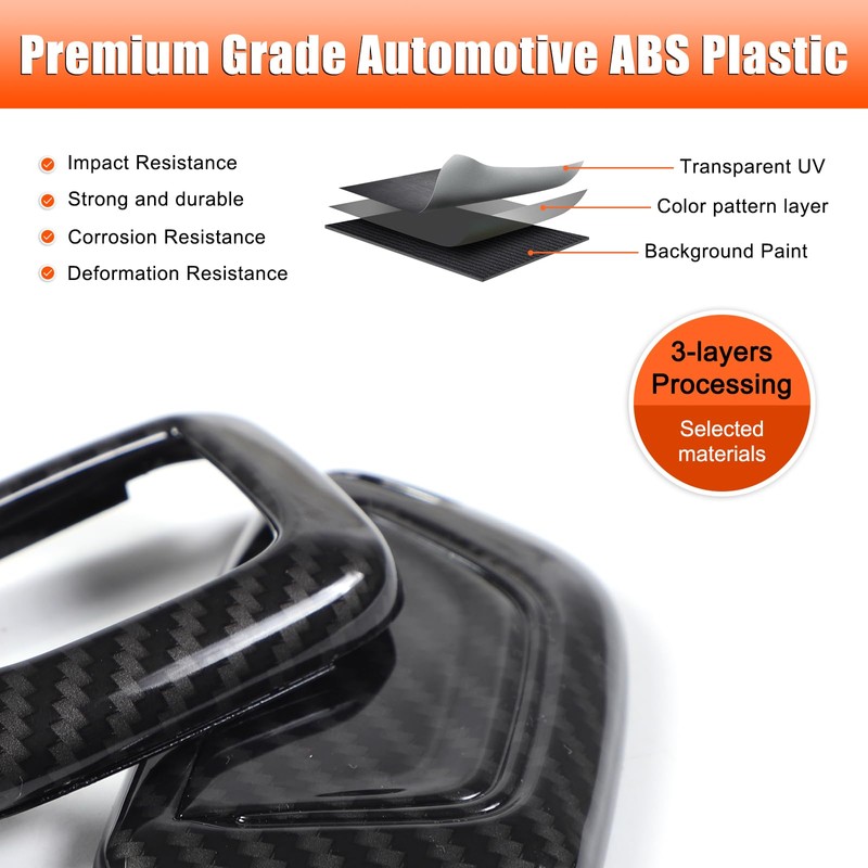 Suetlcoity Key Fob Shell Cover Compatible with Corvette C8 2020-2024