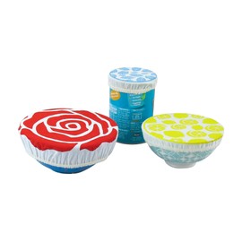 Reusable Cotton Bowl Covers Eco Friendly Pack of 3 Small Elasticated Covers