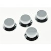 KAISH 4pcs Chrome LP Metal Bell Knobs Push On Guitar