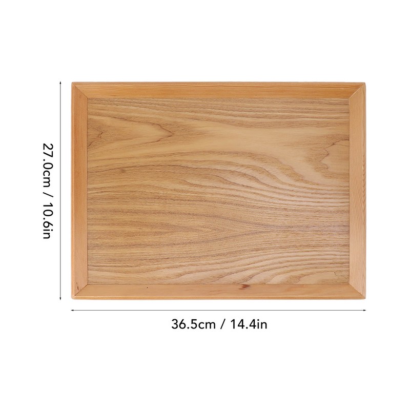 Rectangle Wood Tray Multifunctional Serving Tray for Fruit Food Pizza
