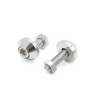 uxcell 4 Pcs Silver Tone Aluminum Alloy Universal Car Motorcycle