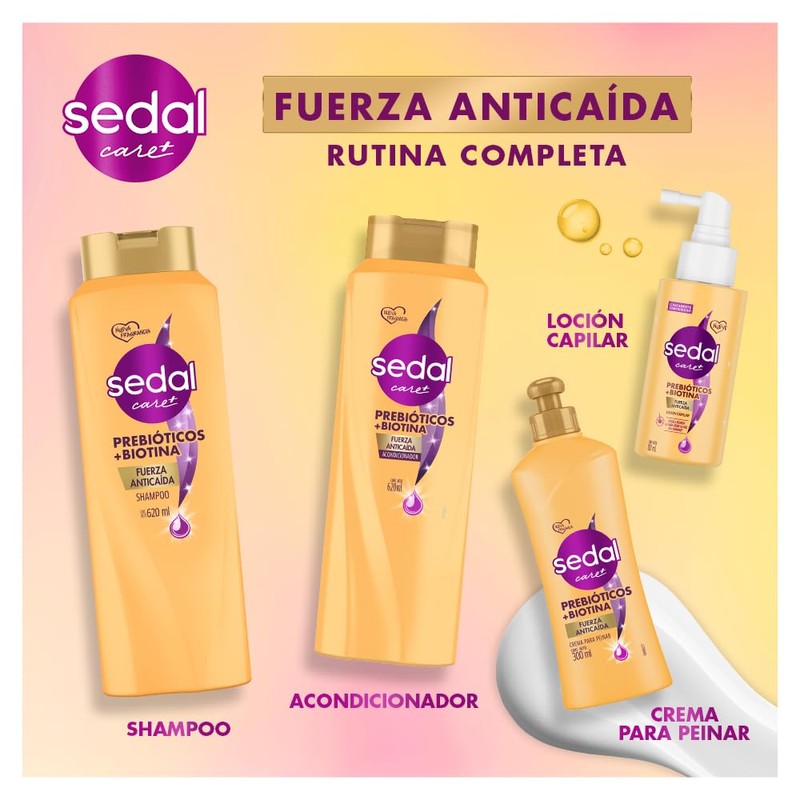 SEDAL Loción Capilar Prebióticos + Biotina, ayuda a reducir la