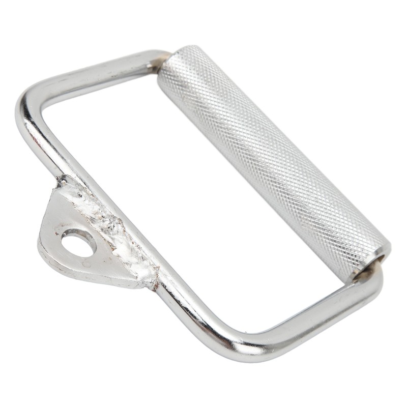 Cable Machine Handle Steel Knurled Fitness Hand Grip Pulldown Rowing