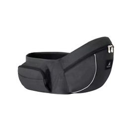 YASINPRISM Hip Seat Baby Carrier | Adjustable Waistband with Original 3D Belly Protector & Ergonomic EVA Massage Board | 3 pockets to carry baby accessories for Newborns to Toddlers (Dark Grey)