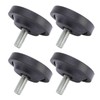 Set of 4 Furniture Leveling Feet, 58 mm Rubber Feet